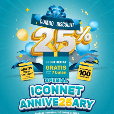 Spesial 25 Tahun PLN Icon Plus, ICONNET Kasih Diskon 25% + Gratis Hingga 7 Bulan!